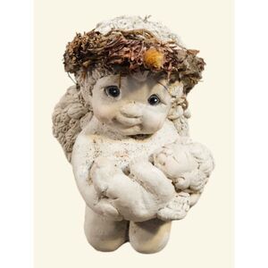 Dreamsicles.  Vintage. Collectible. Cherub Holding a Baby.  -- ITEM #3055